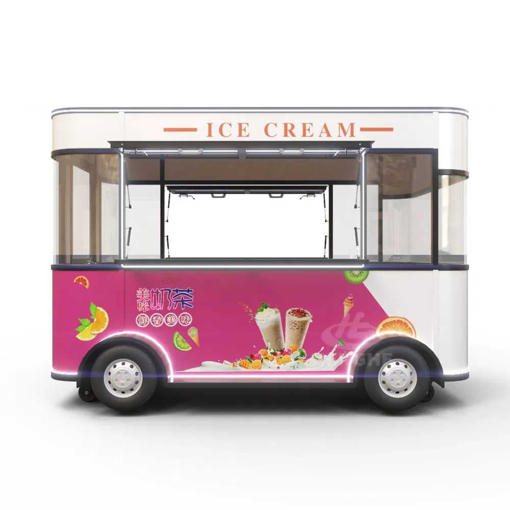 Space-Saving Customization Food Mobile Restaurant for Large Community Service Stations