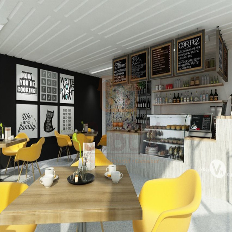 Wholesale Custom 40FT Flat Pack Container Restaurant 20FT with Kitchen