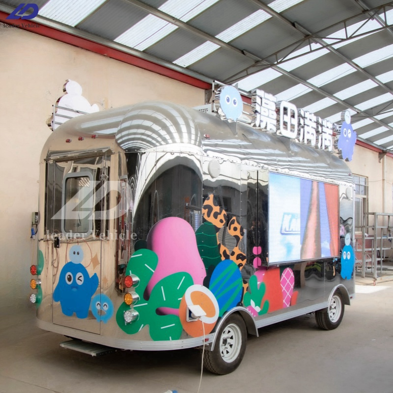 Factory Price Commercial Cheap Mobile Fast Mobile Food Truck Coffee Ice Cream Truck Food Cart Mobile Restaurant