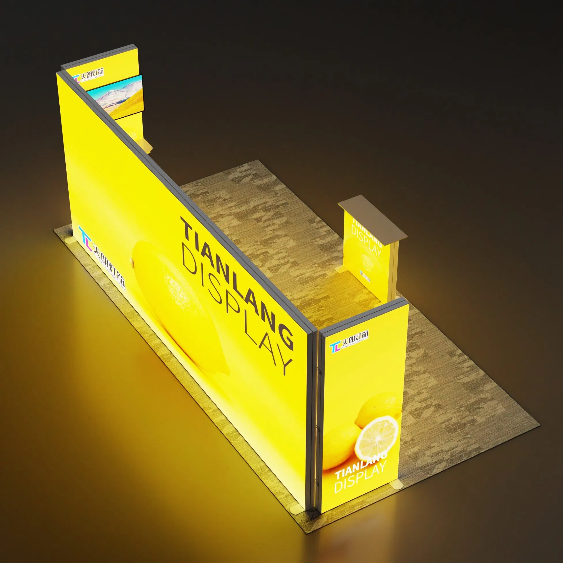 Tradeshow Booth Light Box Show UV Resistant Fabric Stand Exhibition