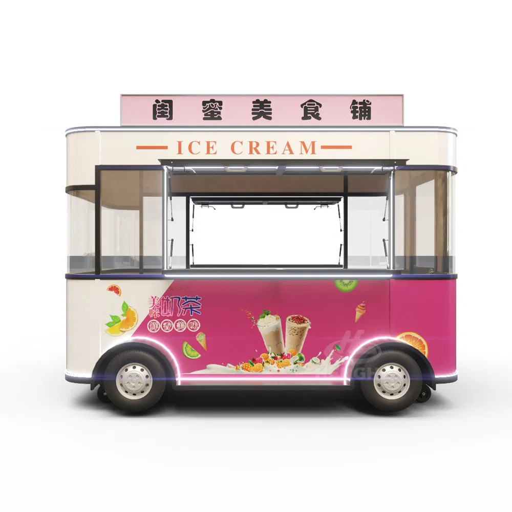 Space-Saving Customization Food Mobile Restaurant for Large Community Service Stations
