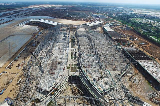 Fire-Resistant and Earthquake-Resistant Steel Frame Structure Airport Terminal with Insulation Board