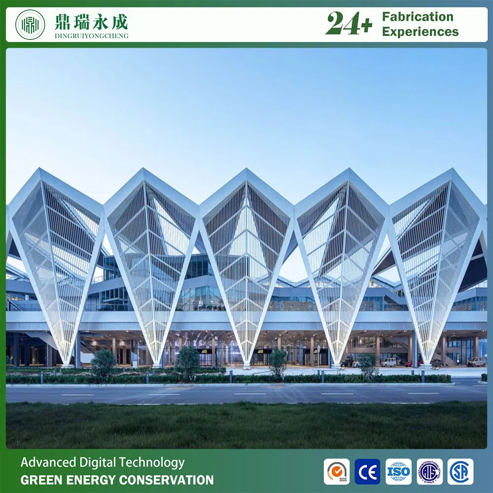 Prefabricated High Quality Stylish Spacious Steel Structure Ferry /Pier/Airport