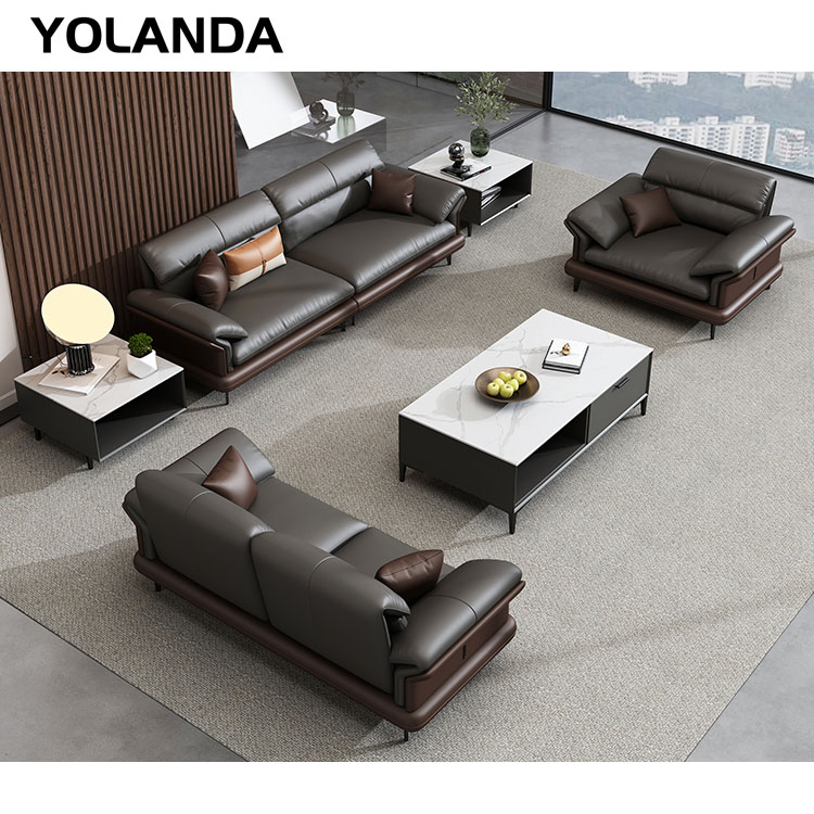 Yolanda Home Hotel Furniture Screen Partition Set Offical Lounge Modular Small Office Sofa Seating Sofa Set Furniture