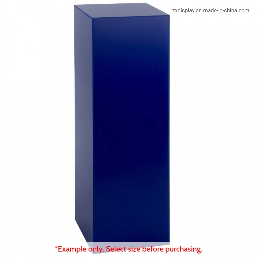 Economy Shop Acrylic Display Pedestals Colored Plexi Exhibition Plinths
