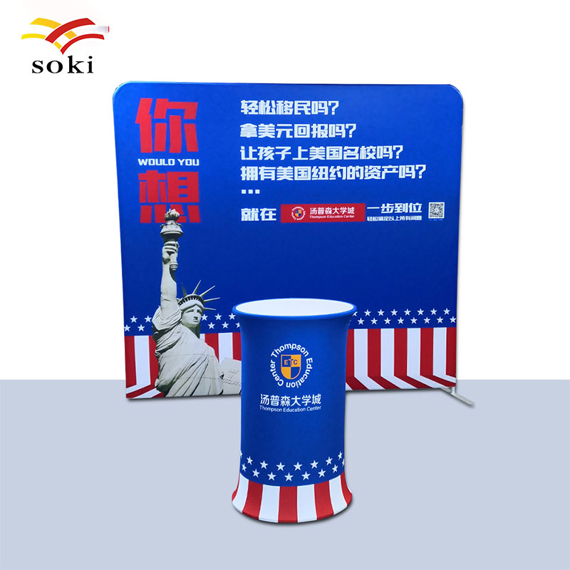 Portable Profile Aluminum Tube Banner Custom Print Exhibition Equipment Display Stands