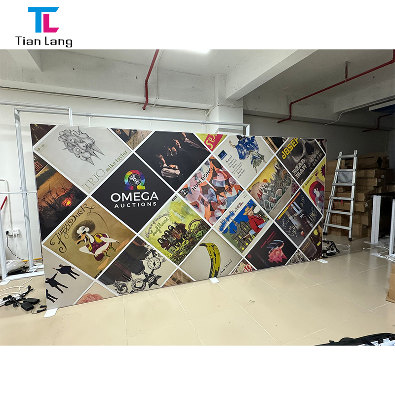 Portable Custom Fabric Backlit Exhibition Booth with Aluminum Frame