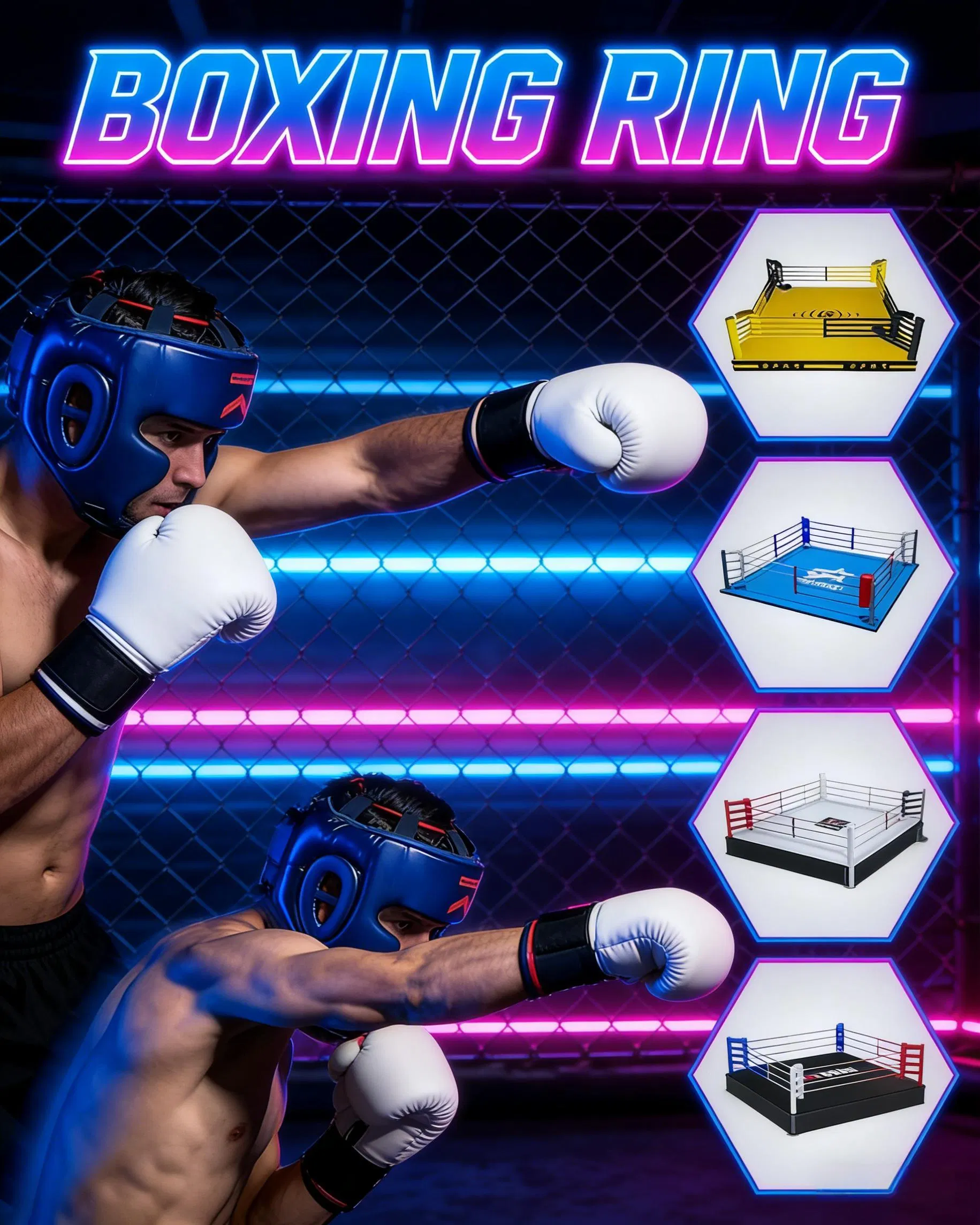 Foldable Boxing Ring Banner