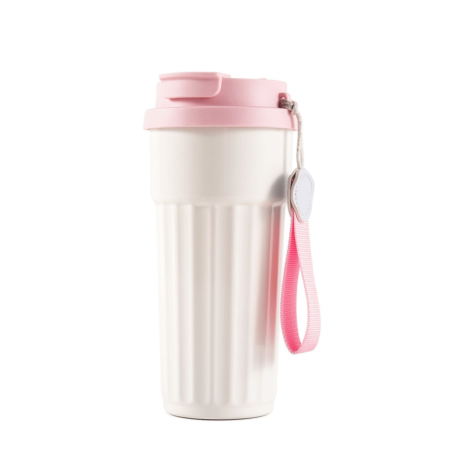 600ml Double Wall Stainless Steel Vacuum Insulated Coffee Mug Tumbler for Library Study