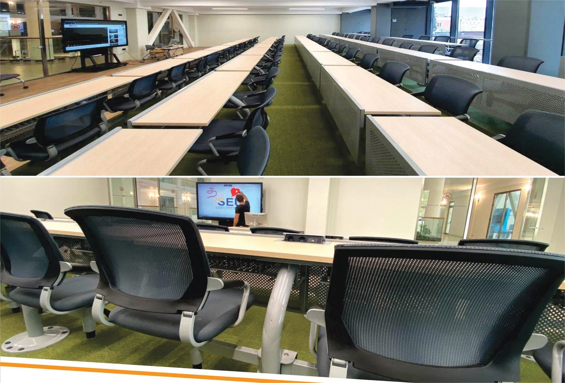 Auditorium Theater University College Classroom Rotate Swivel Student Swing Study School Desk and Chair