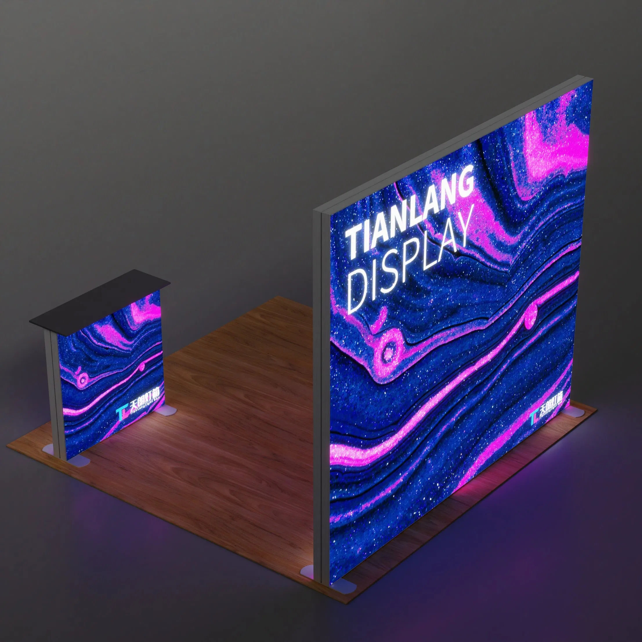 Tradeshow Booth Light Box Show UV Resistant Fabric Stand Exhibition