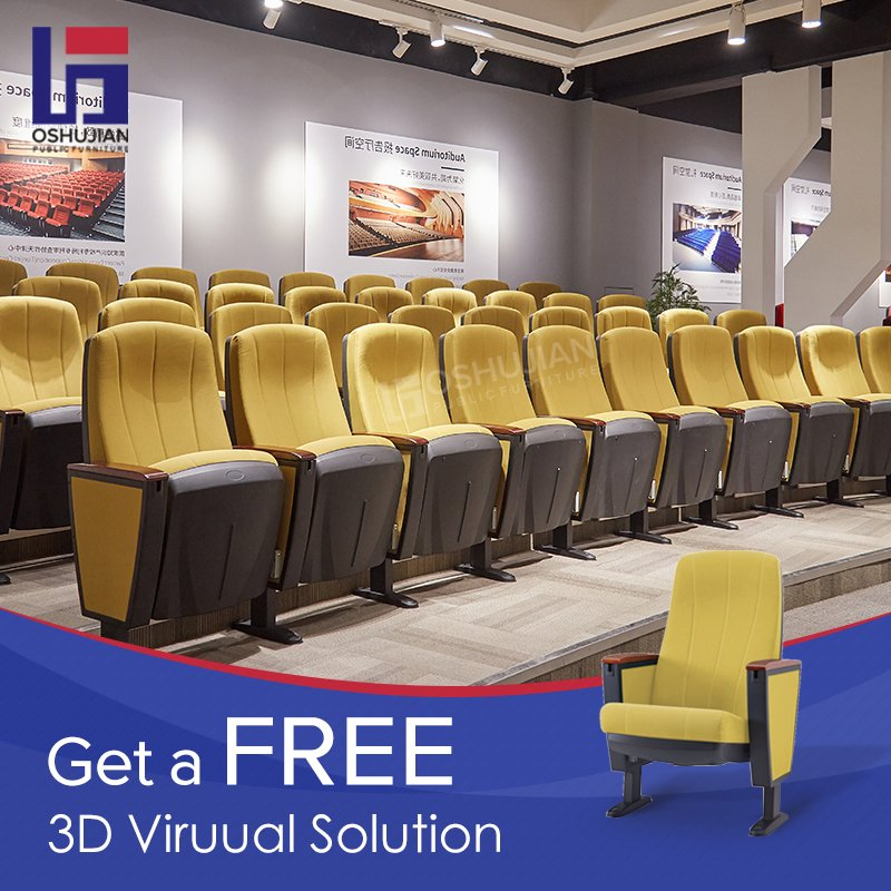 Meeting University School Auditorium Lecture Church Conference Hall Furniture Fabric Seating Chair