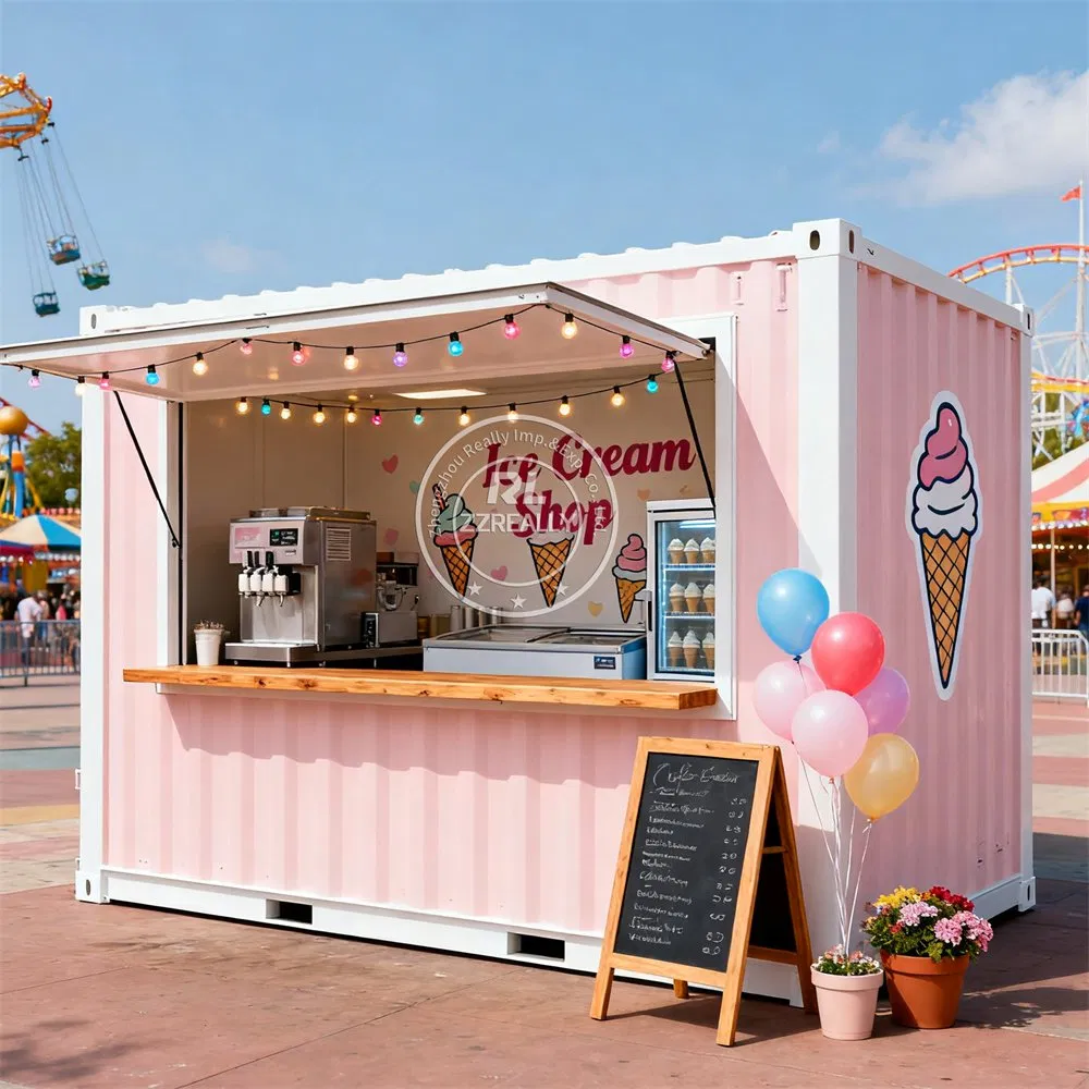 Prefabricated Prefab Container Shipping House Container Store Customizable Coffee Shop Bar Street Container Restaurant for Sale