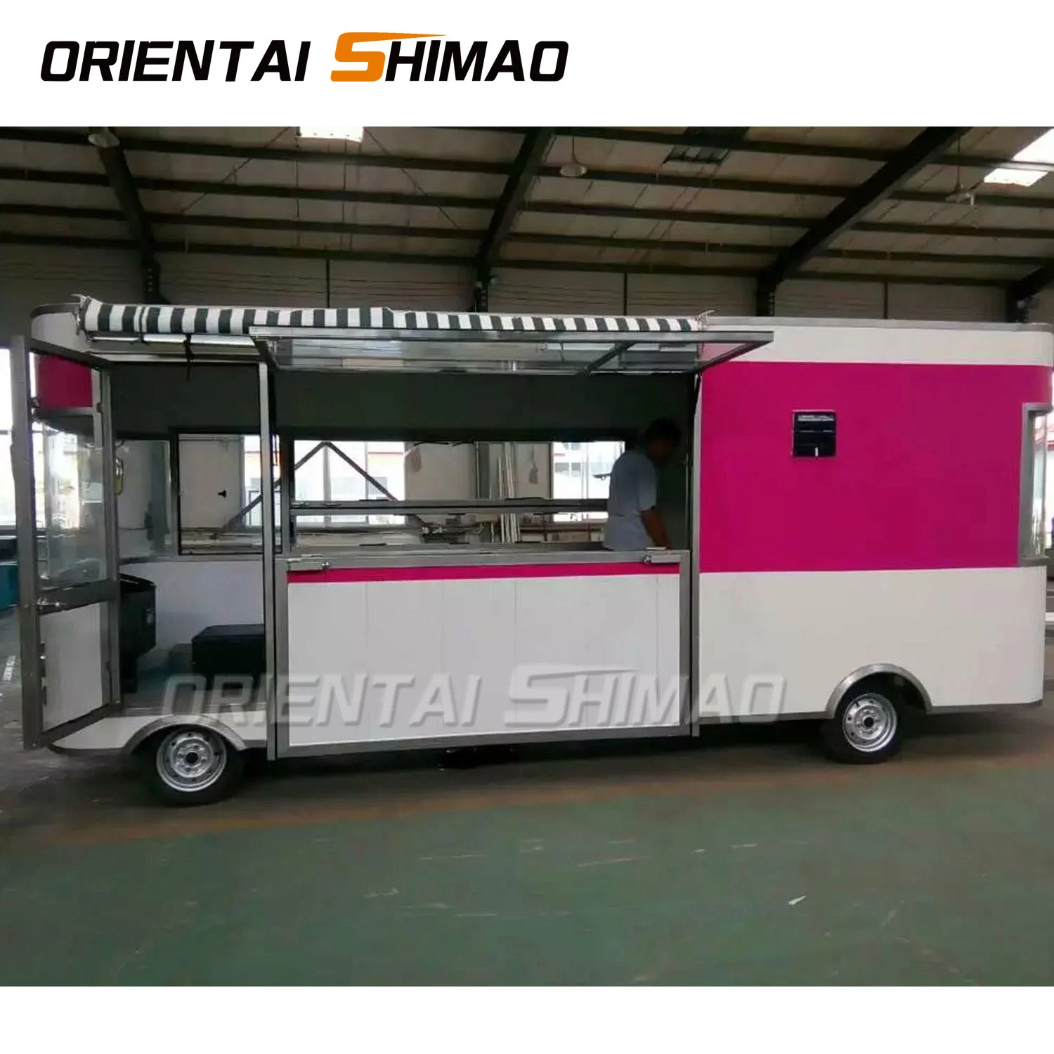 New Stype Custom Logo Europe Ice Cream Bus Pop-up Restaurant