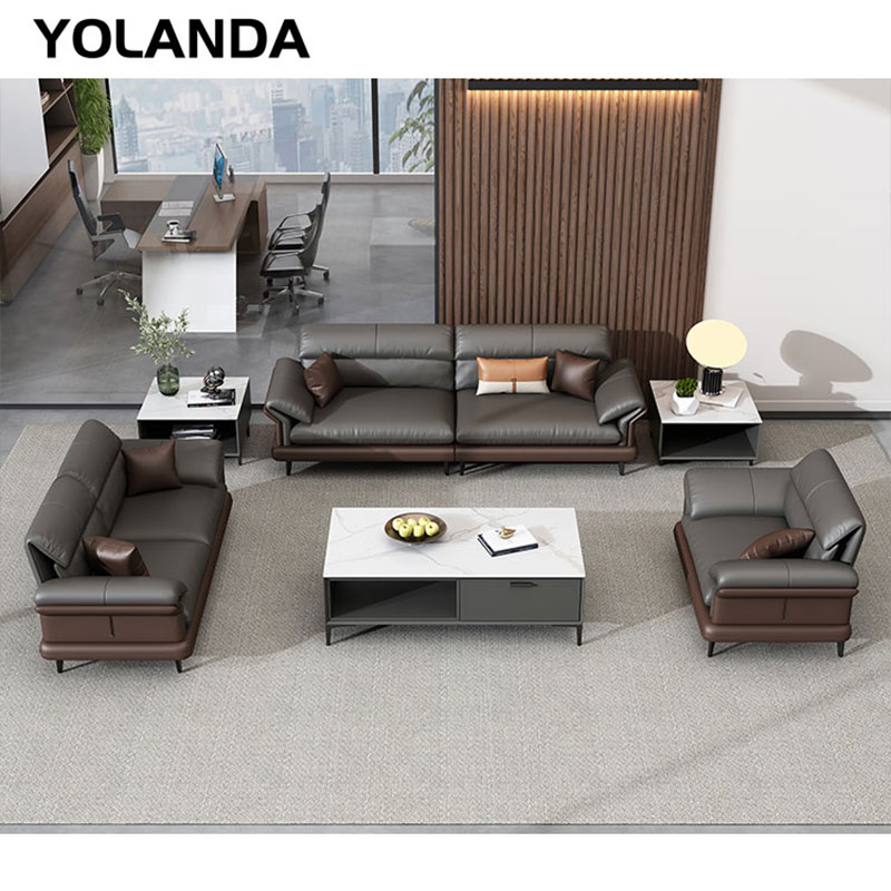Yolanda Home Hotel Furniture Screen Partition Set Offical Lounge Modular Small Office Sofa Seating Sofa Set Furniture