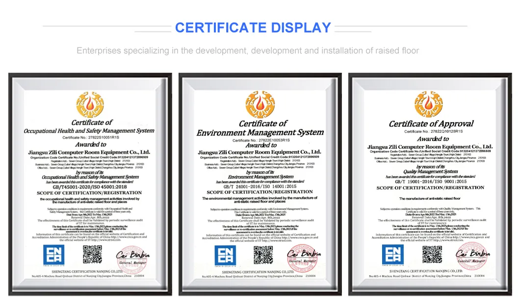 Certificates