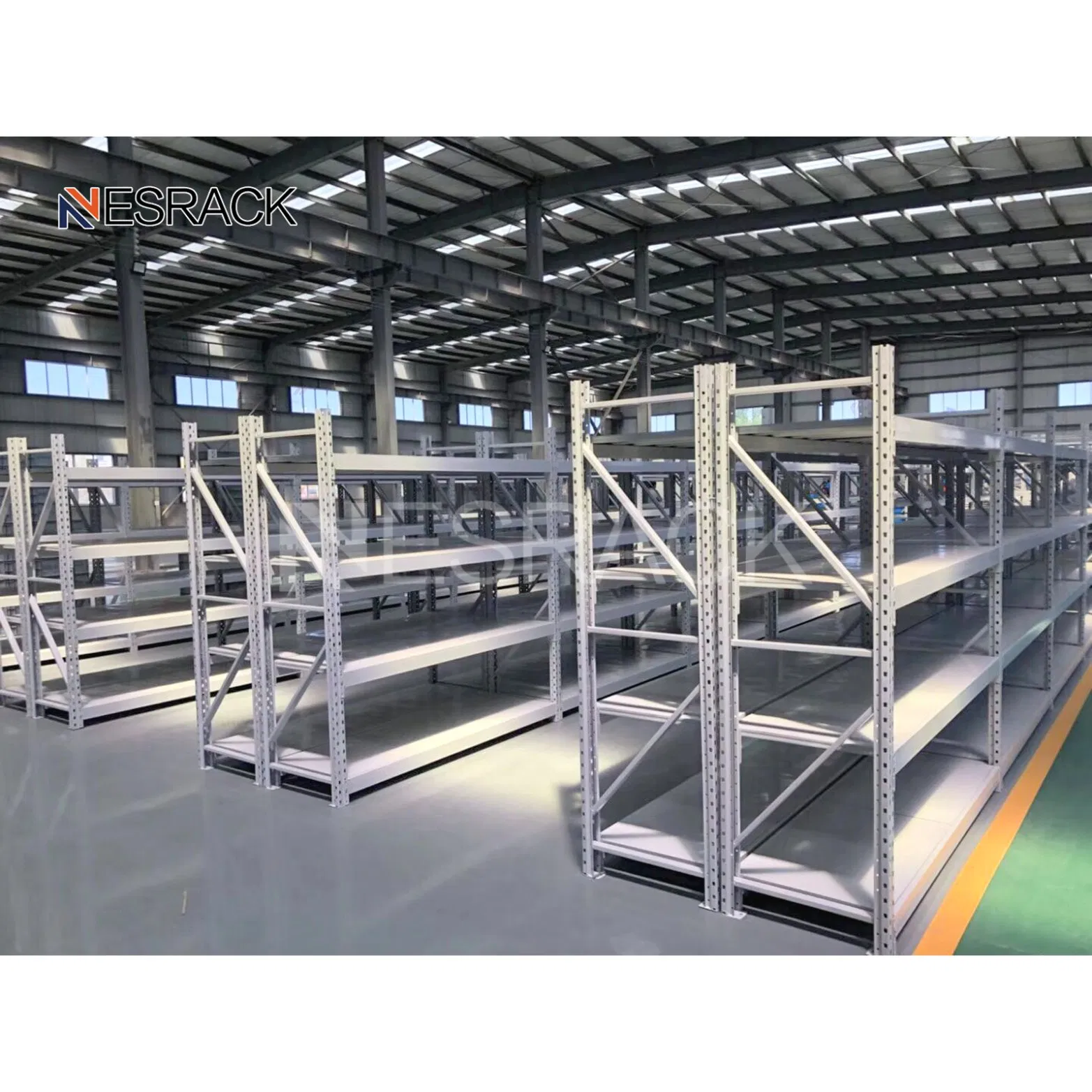 L2000*W600*H2000mm 4layer 200kg/Layer Light Duty Longspan Shelving for Supermarket Retail Display Shelves