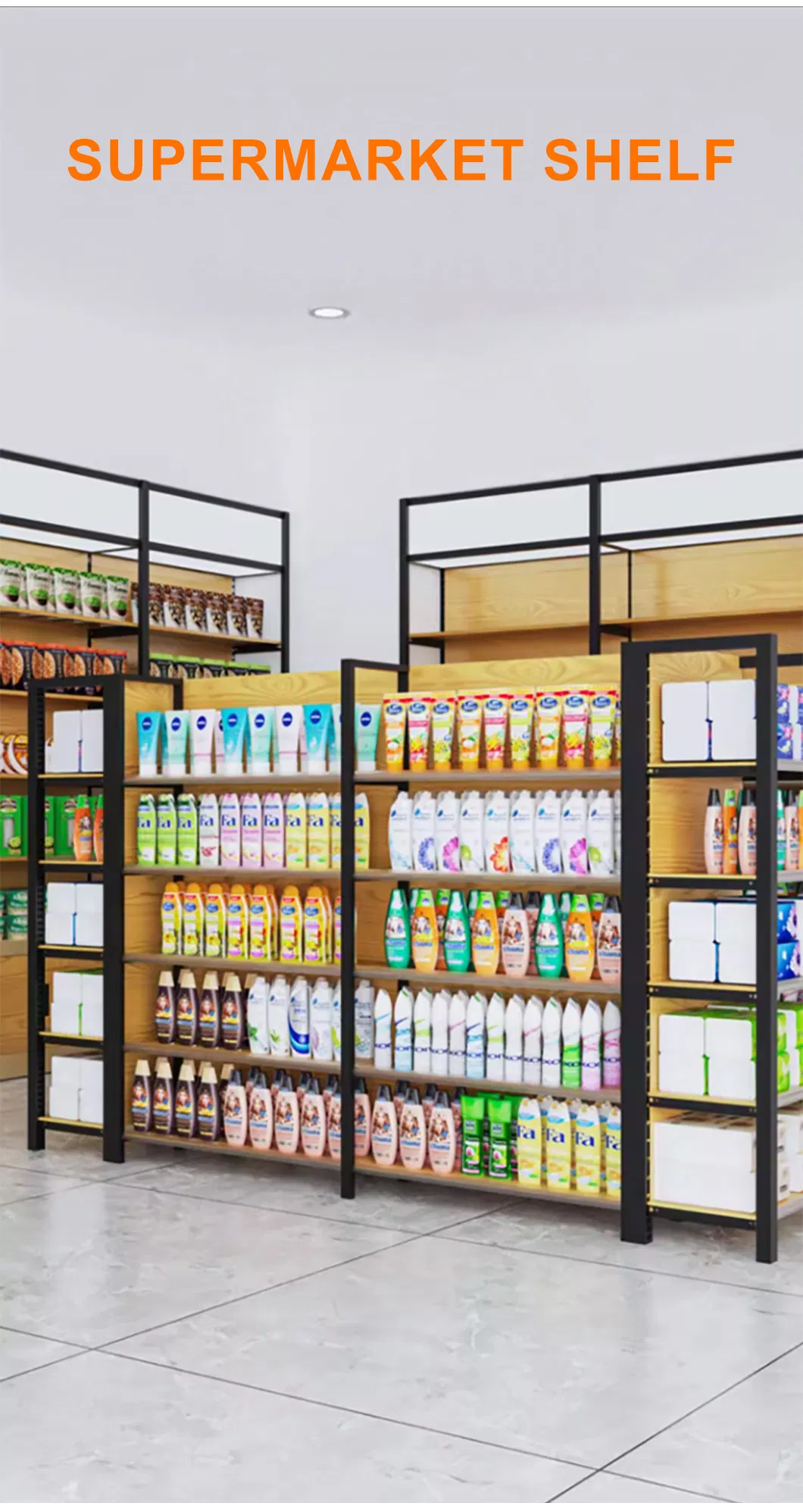 Supermarket Shelving View 3