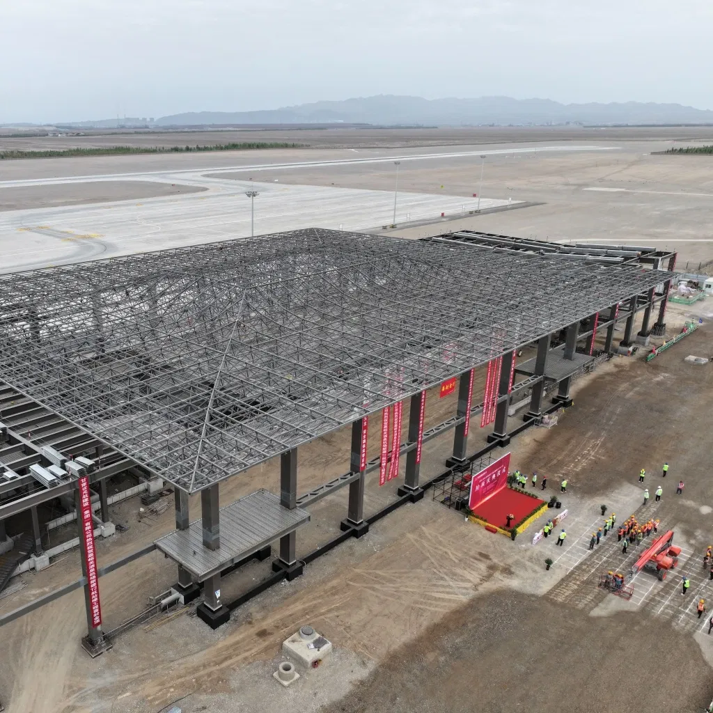 Spacious Steel Structure Airport Building Designed for Modern Air Travel, Structural Steel Professional Manufacturer.