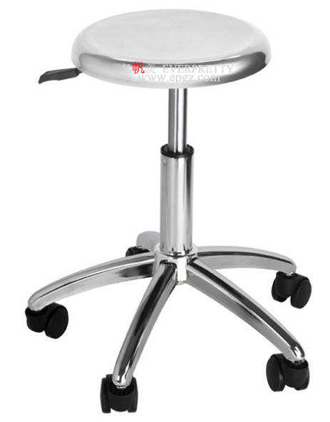 School University Laboratory Public Area Lab Library PU Height-Adjustable Stool with Footstep