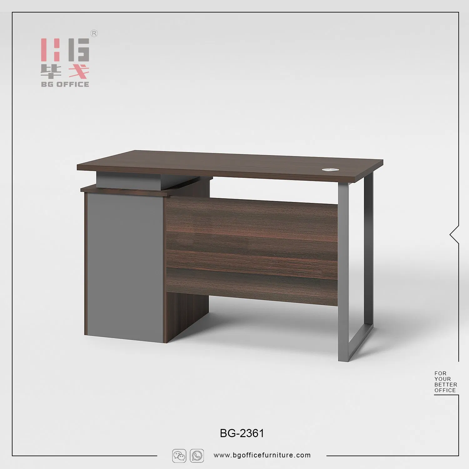 Custom Modern Staff Small Desk Wooden Lecong Commercial Iron Fram New Home Office Computer Desk Furniture for White Study Office Table