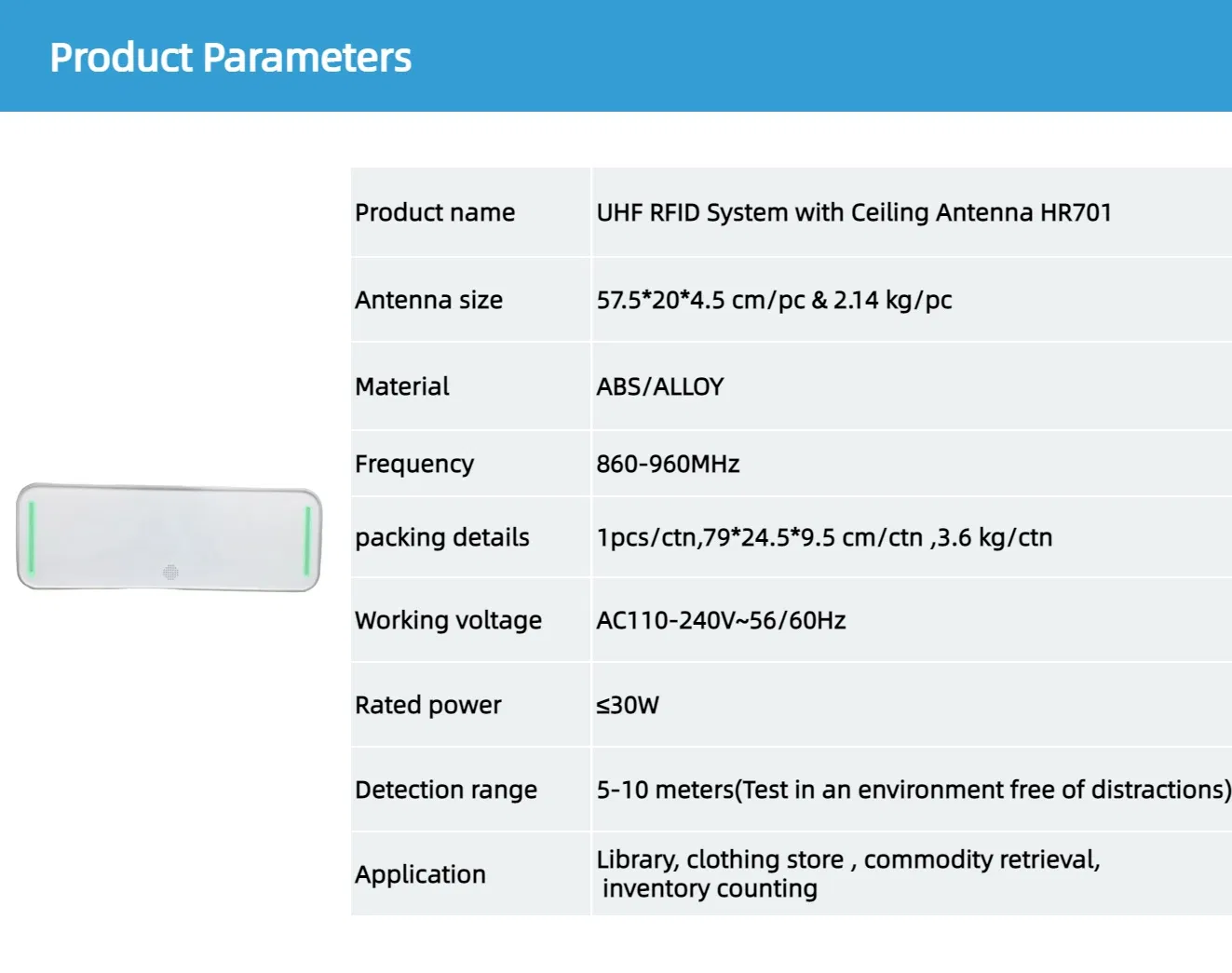 Retail Stores Security RFID Gate EAS RFID Anti Theft System