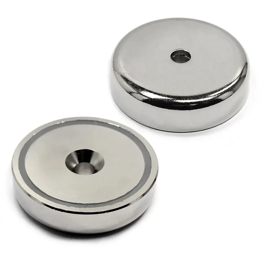 Buy NdFeB Pot Magnet Style A with nickel coating Company, Suppliers