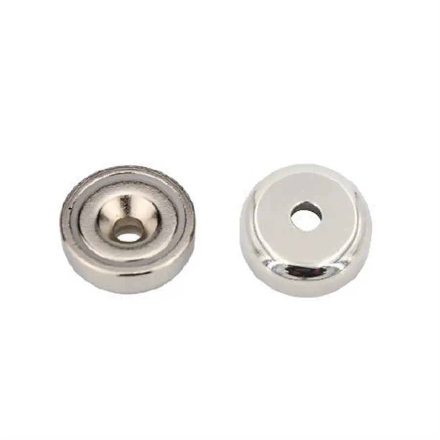 Buy NdFeB Pot Magnet Style A with nickel coating Company, Suppliers