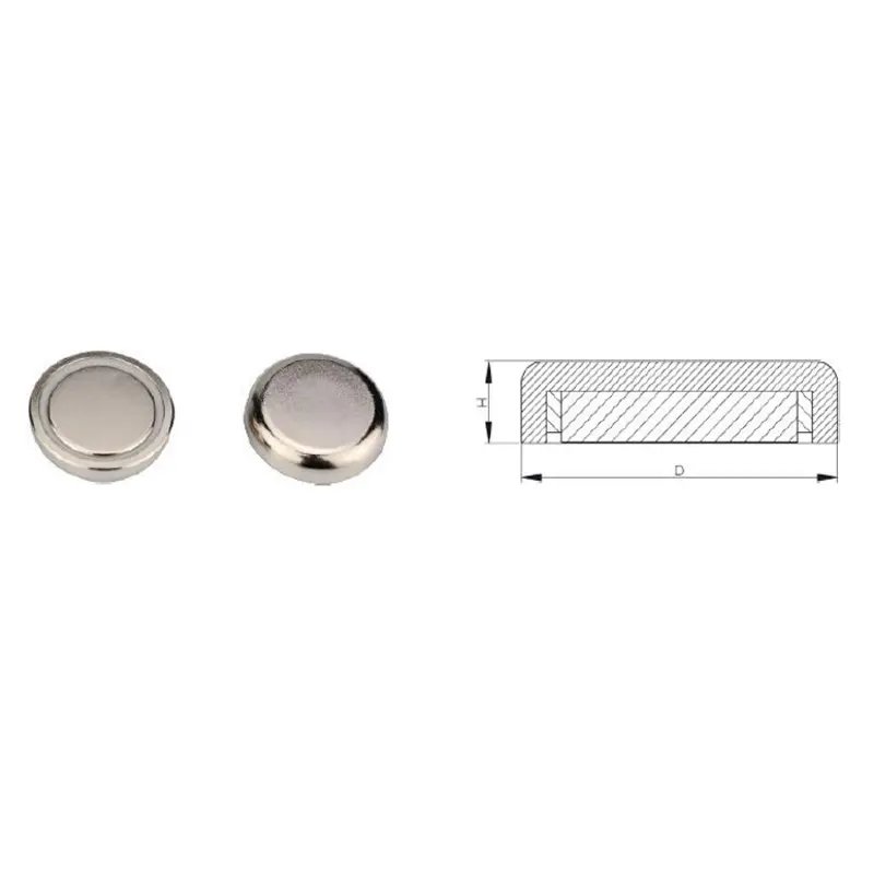 Buy NdFeB Pot Magnet Style A with nickel coating Company, Suppliers