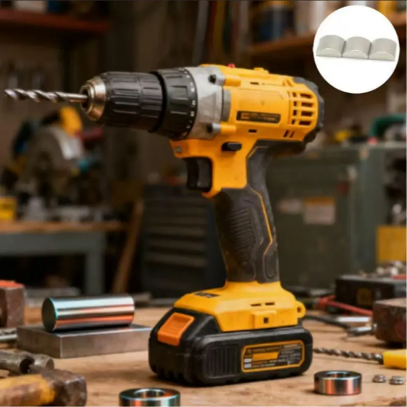 Rare earth neodymium magnets for power tools and cordless drills