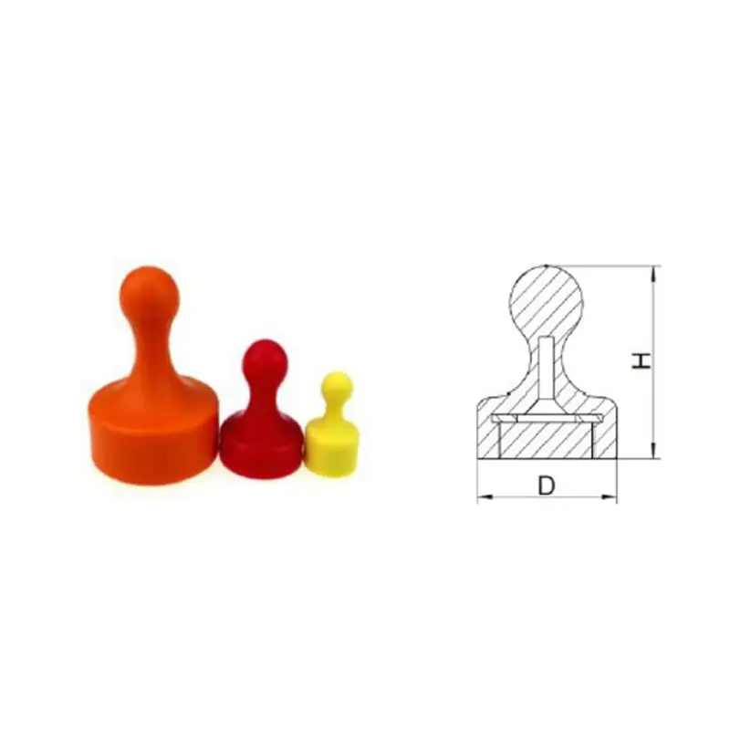 China Neodymium Pin Magnet – Plastic or Nickel coating Product, Exporter