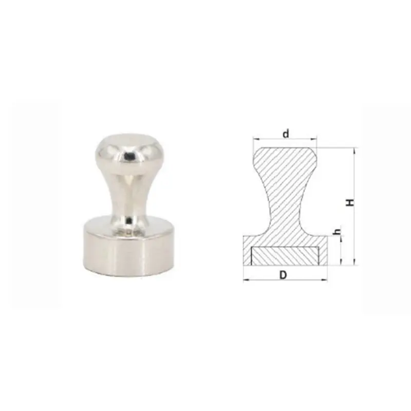China Neodymium Pin Magnet – Plastic or Nickel coating Product, Exporter