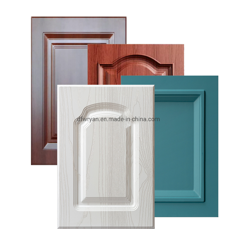 أجزاء أثاث المطبخ 18mm باب خزانة المطبخ من MDF مع طلاء حراري PVC فراغ