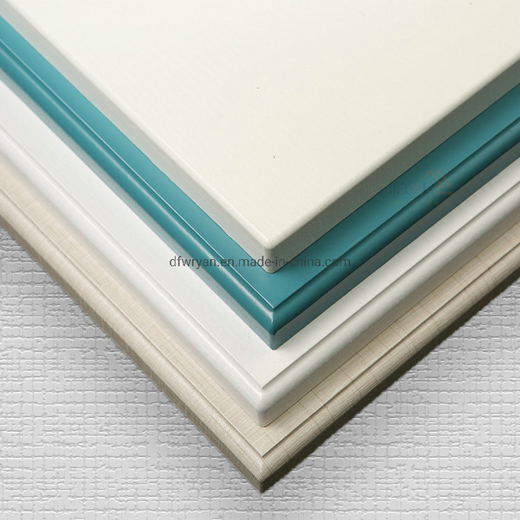 أجزاء أثاث المطبخ 18mm باب خزانة المطبخ من MDF مع طلاء حراري PVC فراغ