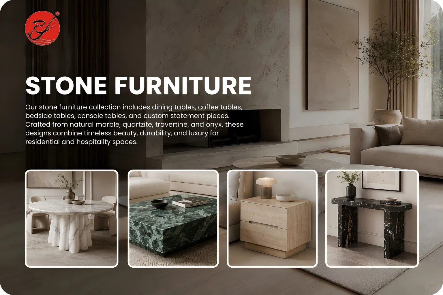 Verdi Alpi Marble Table