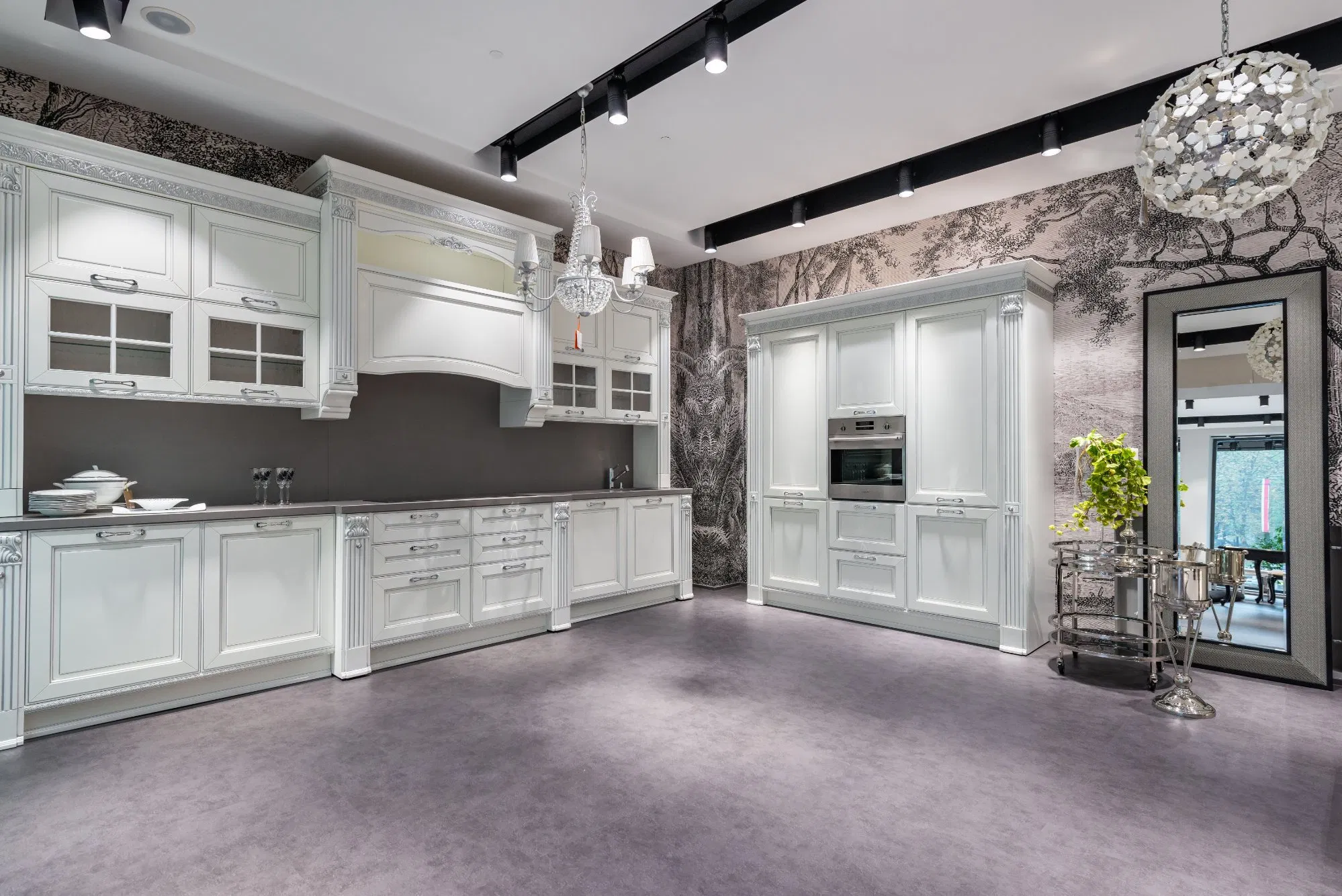Modern Standard Kitchen Cabinet with Hinge Drawer Slide Ready-to-Assemble Custom Kitchen Furniture