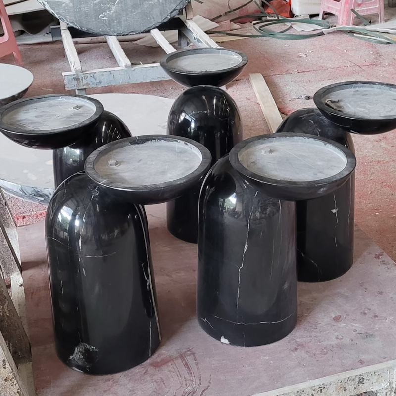 أثاث فاخر مخصص من الحجر الطبيعي طاولة طعام بسطح من الرخام طاولة قهوة