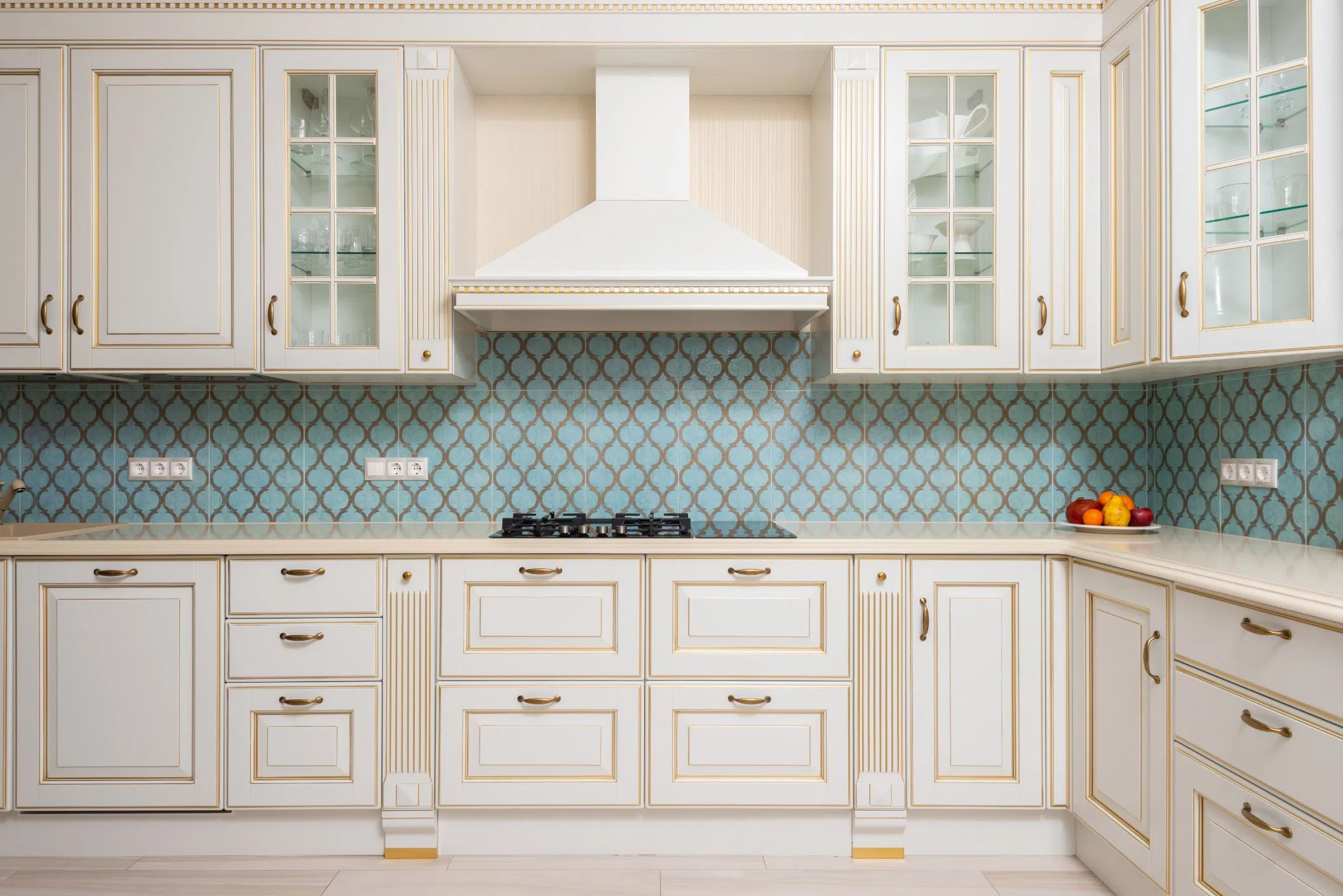 Modern Standard Kitchen Cabinet with Hinge Drawer Slide Ready-to-Assemble Custom Kitchen Furniture