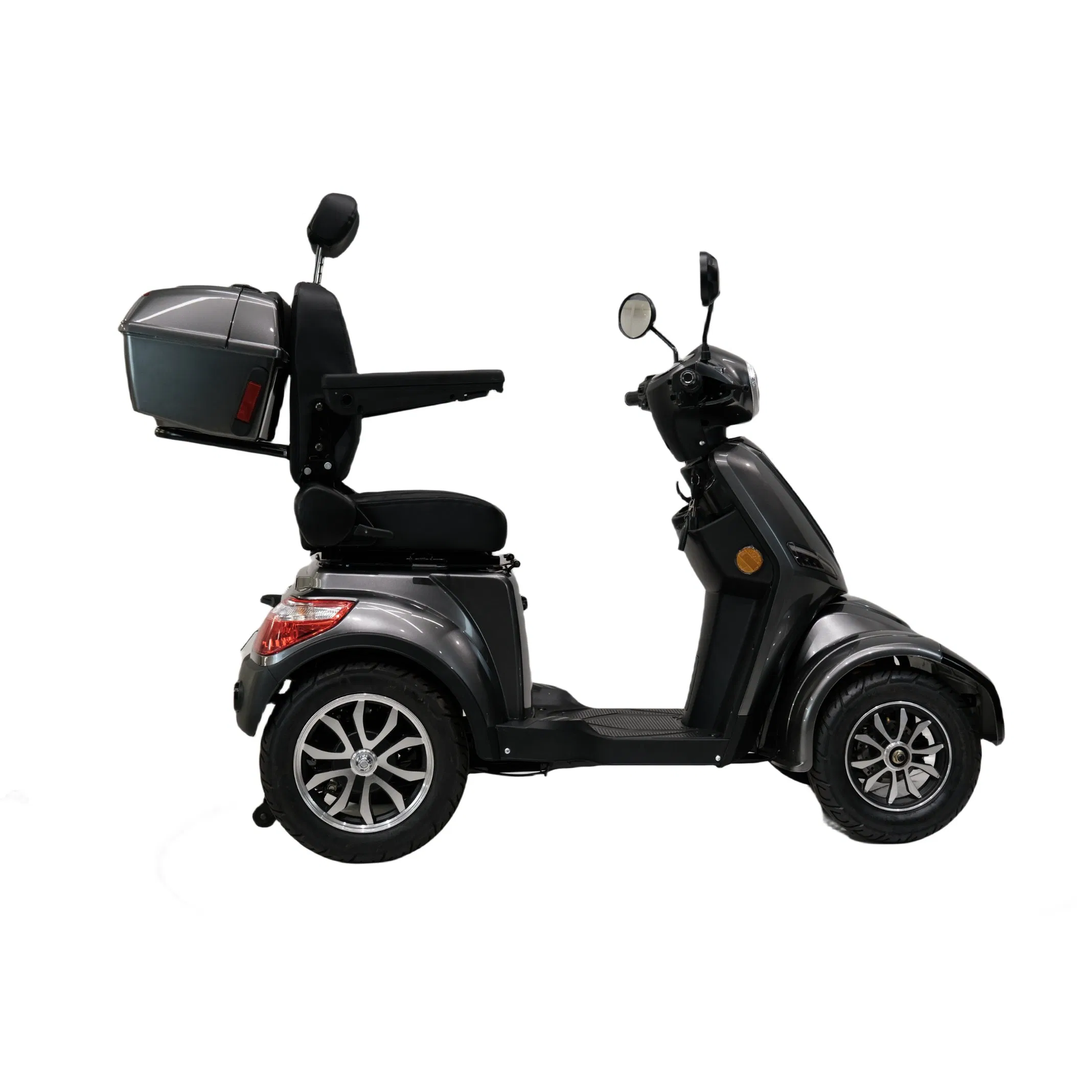 High End Ultra Light Electric 4 Four Wheel Travel Mobility Handicapped Scooter with Aluminium Alloy Rim and Retractable Pedal for Elderly Old Disabled Adult