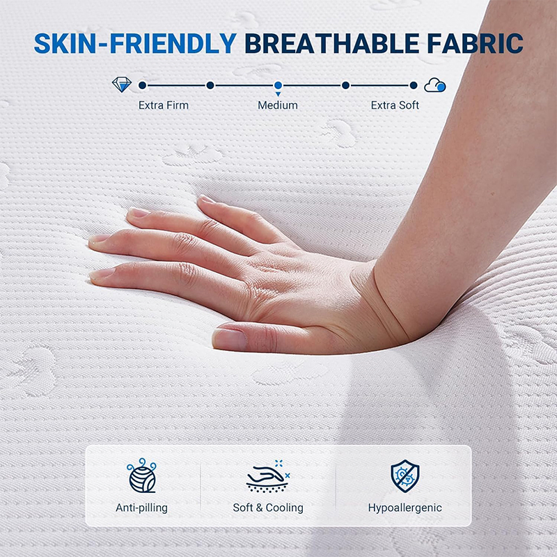 10 Inch Full Size Mattress, Bamboo Charcoal Memory Foam Full Mattress in a Box for Cool Sleep &amp; Pressure Relief