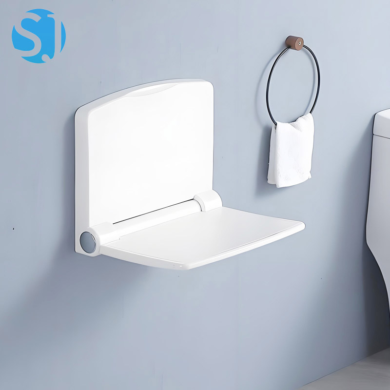 Wall Mounted Space Saving Foldable Shower Seat Bathroom Safety Elderly Disabled Handicap Folding Shower Chair Bath Seat