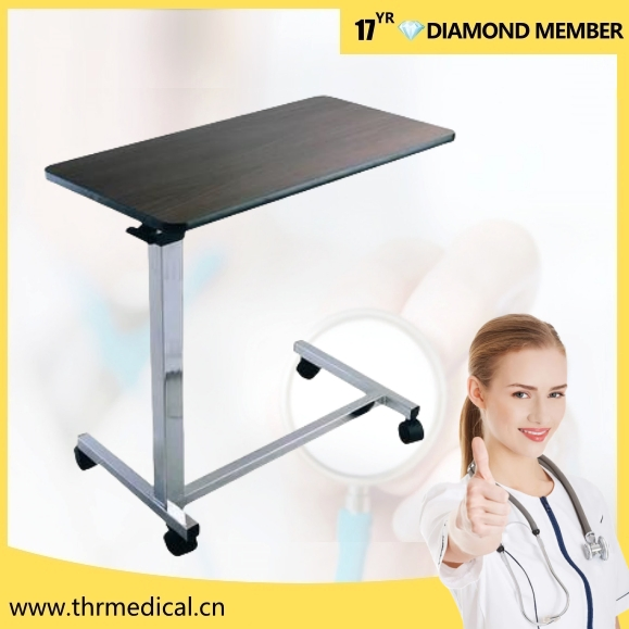 Hospital Furniture Cheap Adjustable Overbed Table Price (THR-YU610)