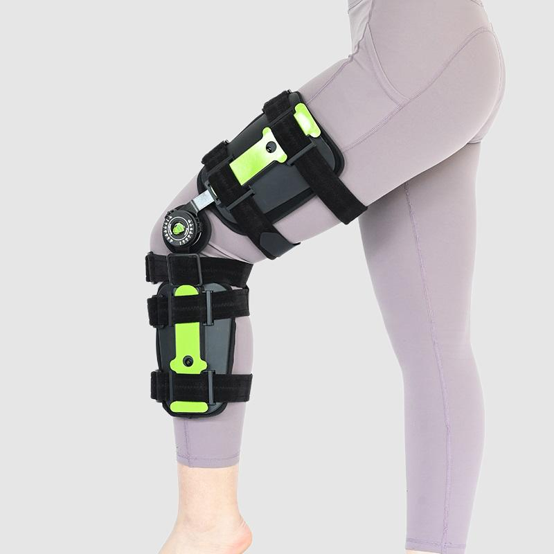 Angle Adjustable Knee Brace Orthopedic Hinged Knee Brace ROM Medical Knee Support
