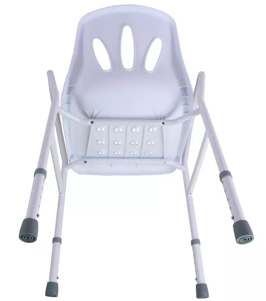 Bathroom Safety Height Adjustable Bath Chair Seat with Back for Elderly
