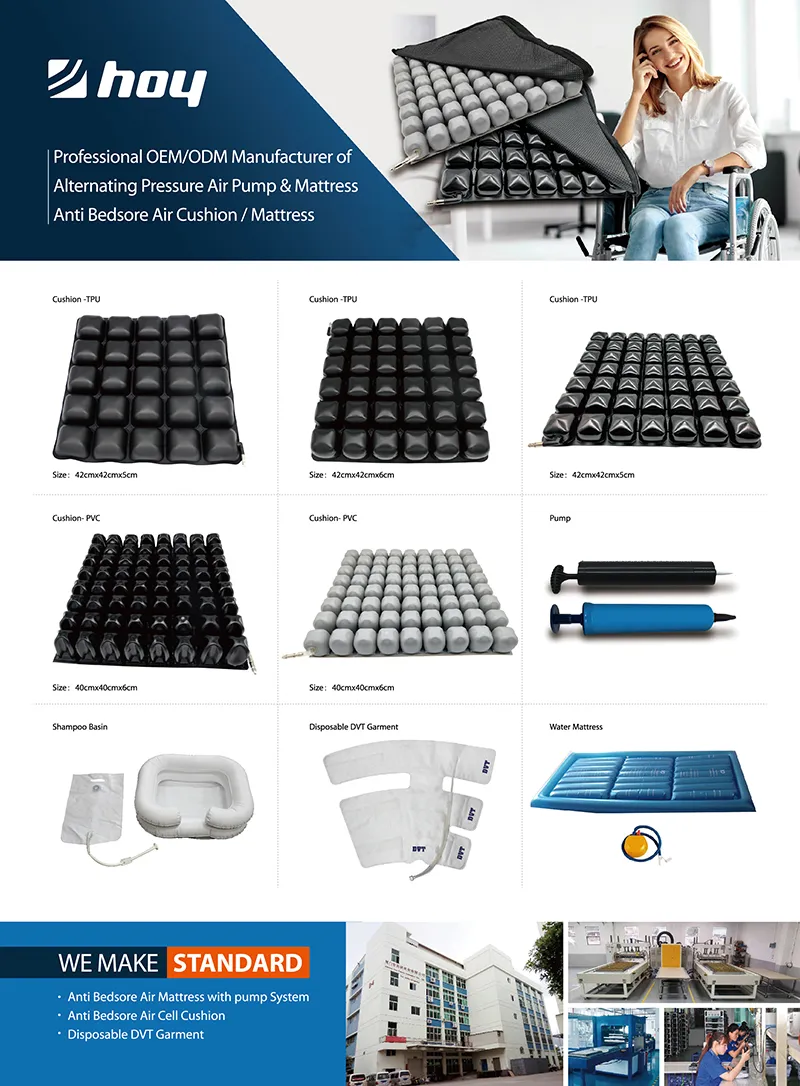 Air Cell Inflatable Anti Decubitus Bedsore Wheelchair Cushion