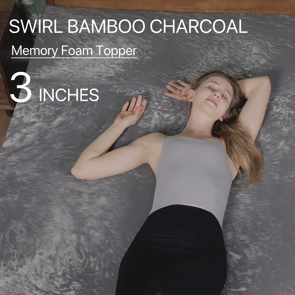 Gel Memory Foam Mattress Topper for Pressure Relief, Premium Soft Mattress Topper with Removable &amp; Washable Cover