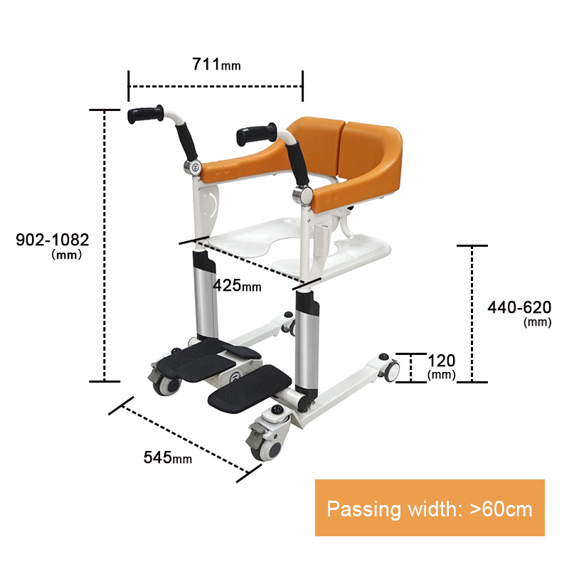Transfer Commode Chair Handicap Toilet Wheel Chair