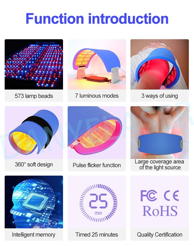 7 Colors Facial LED Light Therapy Beauty Multiple Body Parts Tools