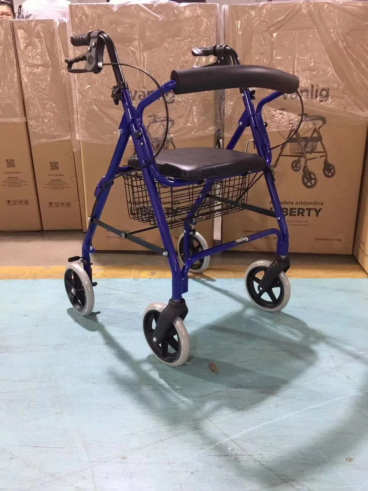 Ligero Y Plegable Patient Lift Andador Con Ruedas De Aluminio