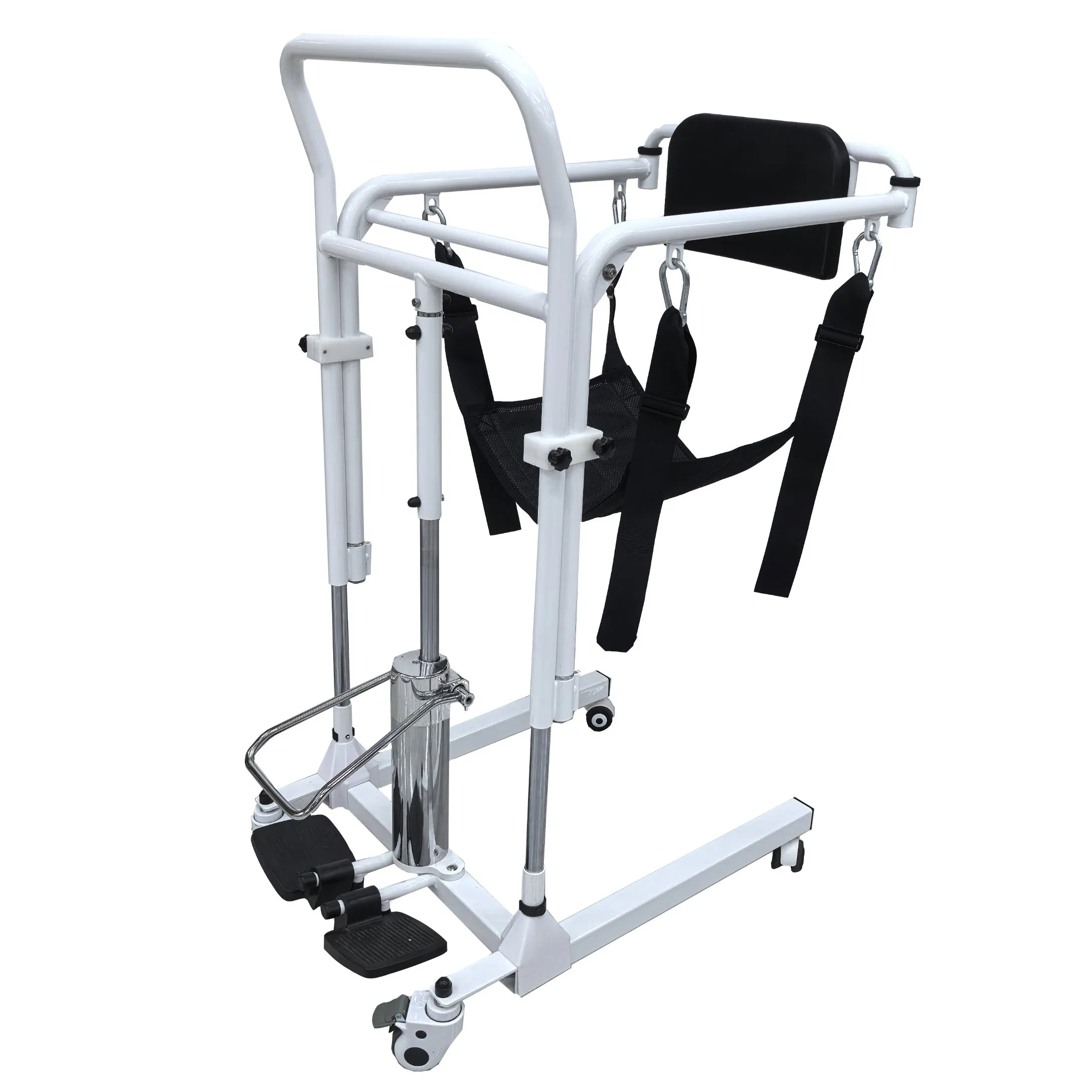 Travel-Friendly Foldable Patient Transfer Lift with Adjustable Height